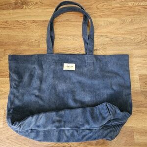 NEW Sezane corduroy blue tote fully lined